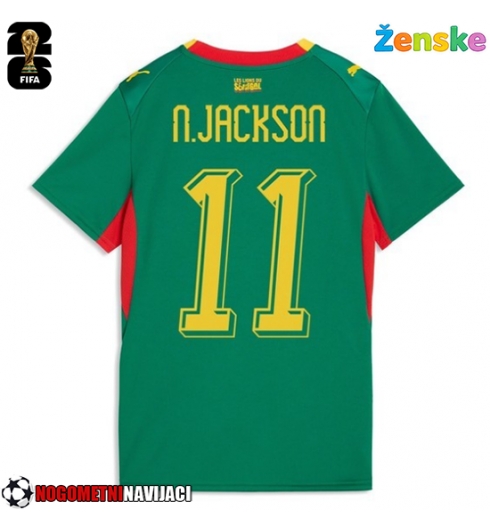 Ženske Nogometnih dresov Senegal Nicolas Jackson #11 Gostujoči SP 2026 Kratki rokavi Ženske Nogometnih dresov Senegal Nicolas Jackson #11 Gostujoči SP 2026 Kratki rokavi